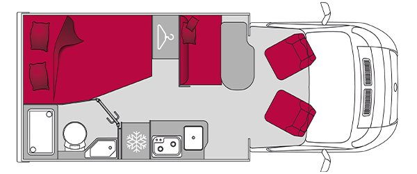 P600P interior layout