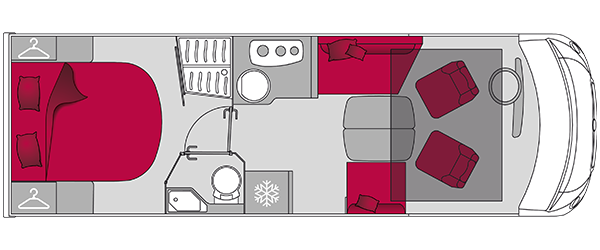 G740FC pilote interior layout