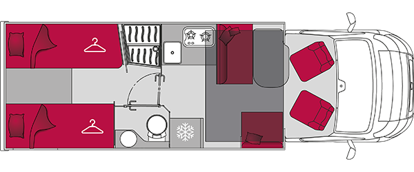 P740GJ interior layout