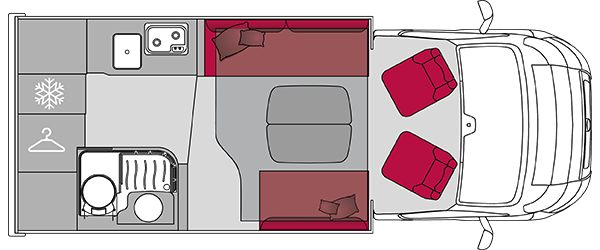 evidence P620D interior layout