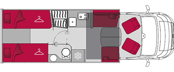 evidence P740FGJ interior layout